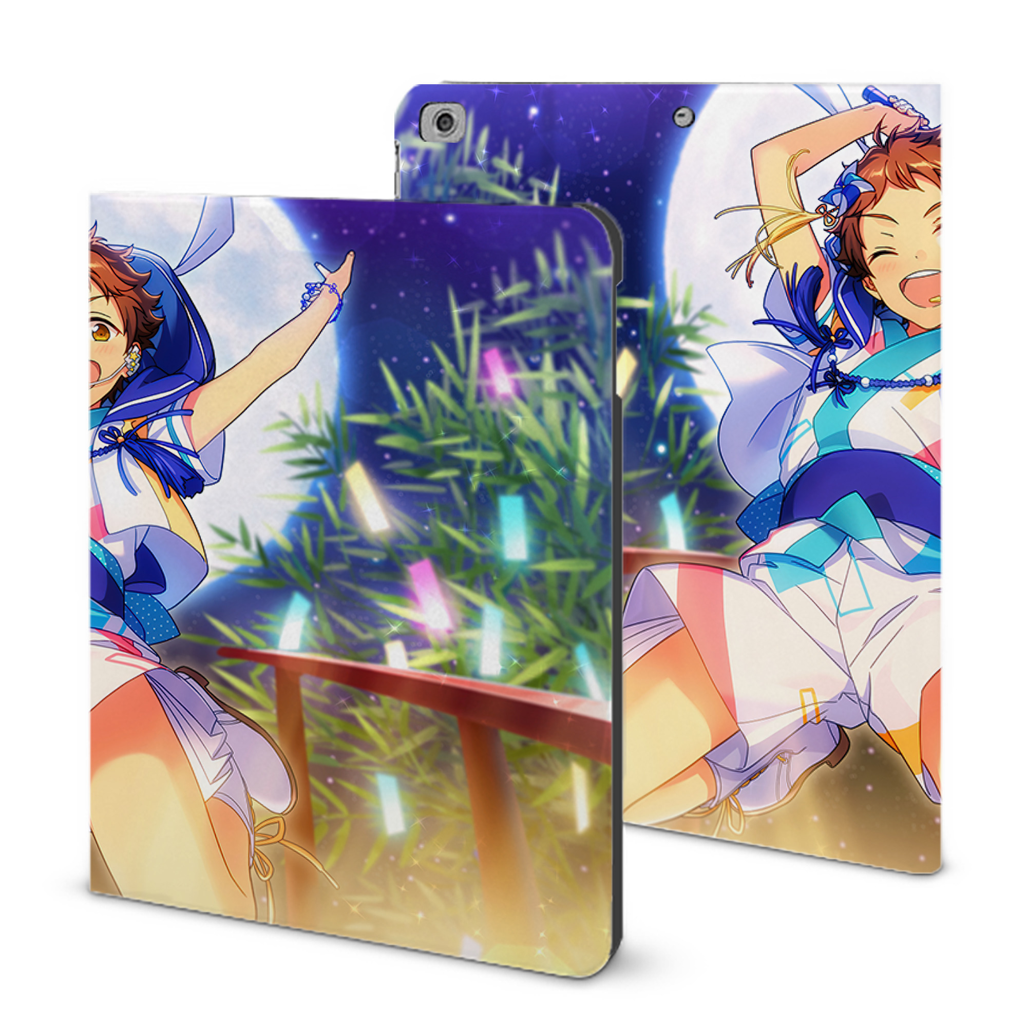 （画像用） あんさんぶるスターズ! Ensemble Stars IPad ケース ブック型 PUレザー TPU 耐衝撃 軽量 薄型 ペン収納なし 全面保護 IPad 各モデル対応